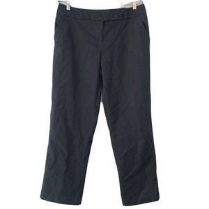 George Me Designs by Mark Eisen Mid Rise Wide Leg Black Khaki Pants 12p